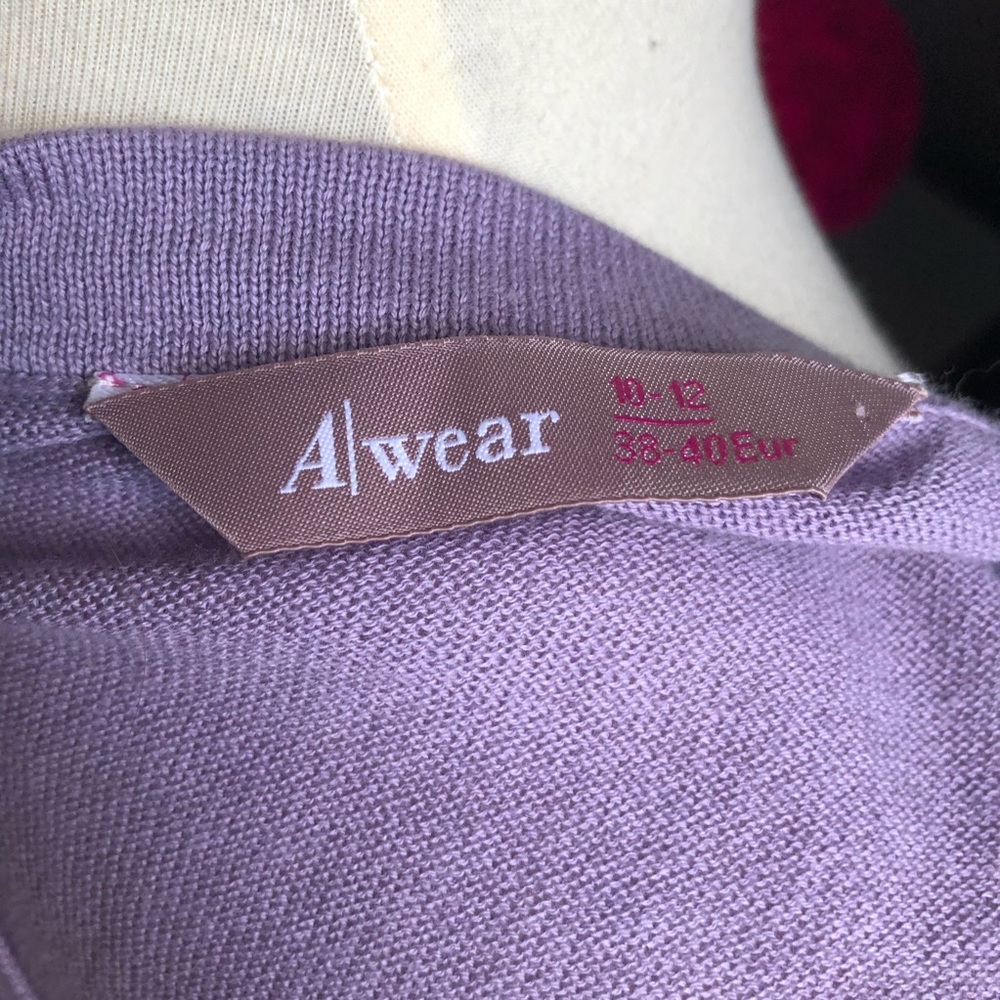 A Wear Purple Ruffle Cardigan - Picture 5 of 5